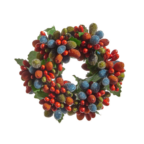 Beaded Berry Candle Ring
