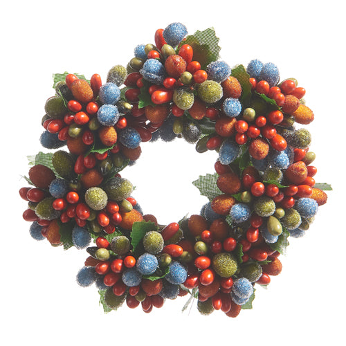 Beaded Berry Candle Ring