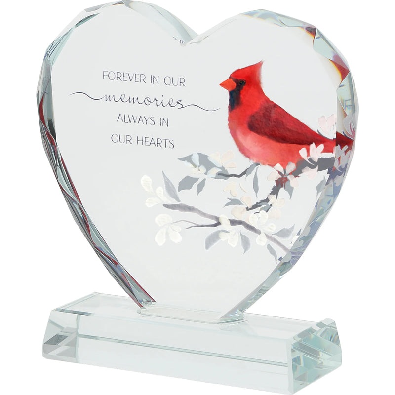 In Our Hearts Crystal Plaque