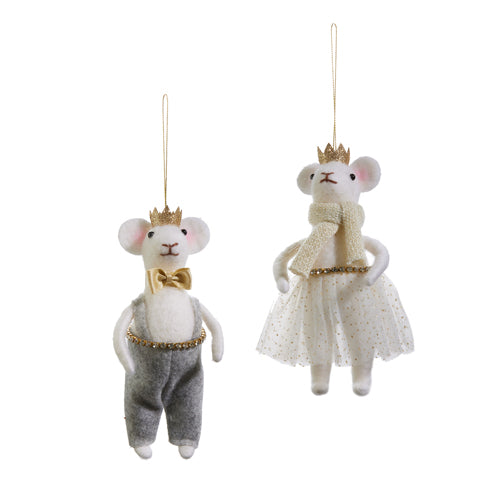 Crowned Mouse Ornaments