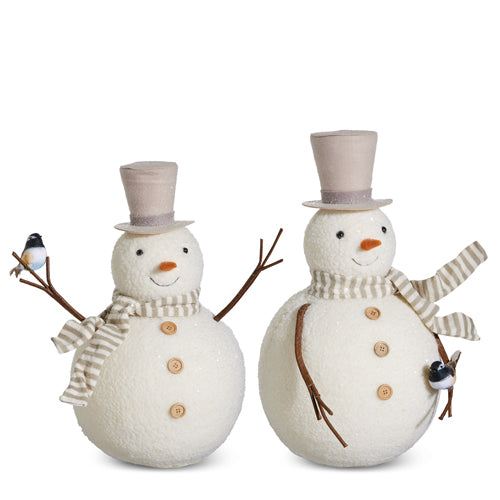 Whimsical Snowman Figurines