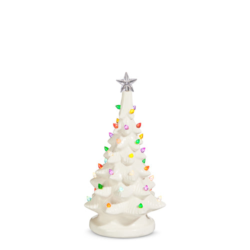 Lighted White Vintage Tree