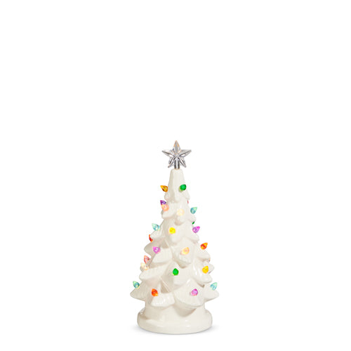 Lighted White Vintage Tree