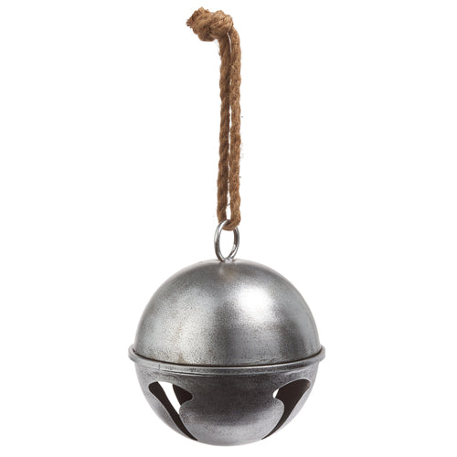 Antique Silver Jingle Bell Ornament