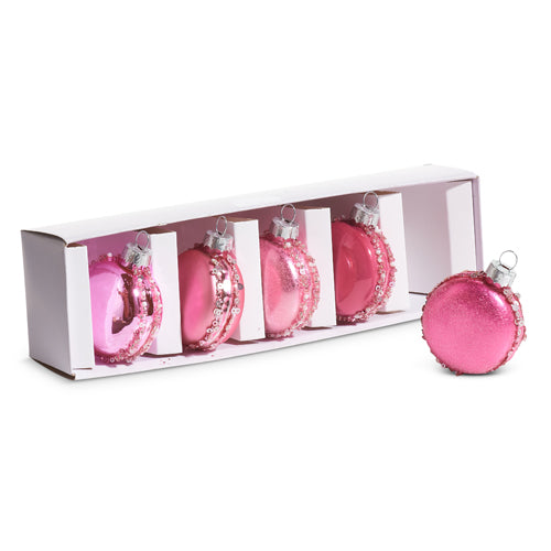 Box of Pink Macaroon Ornaments
