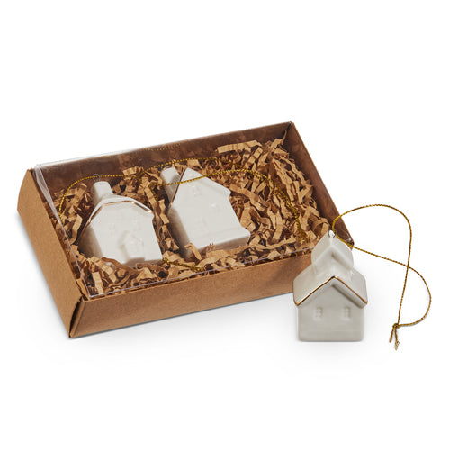 White and Gold House Ornaments