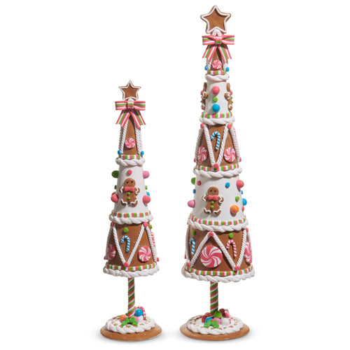 Gingerbread Tabletop Tree Set