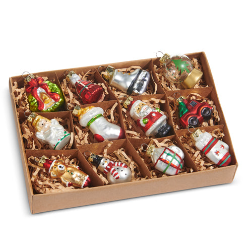 Box of Vintage Ornaments