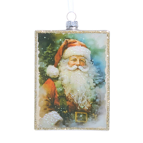 Santa Wishes Rectangle Ornament