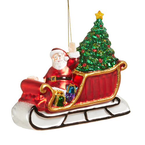 Christmas Eve Santa Ornament