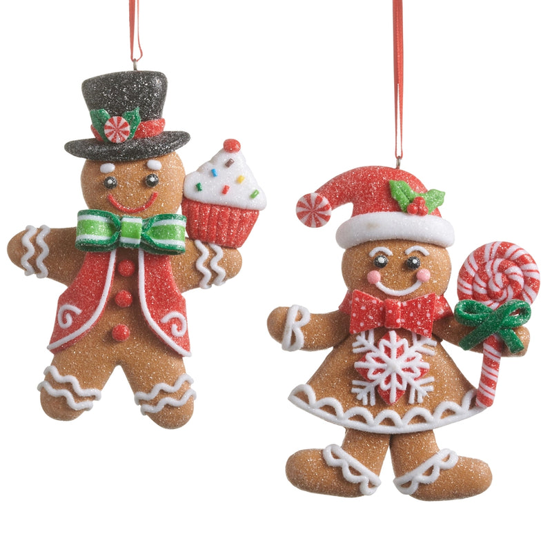 Sugared Gingerbread Ornament