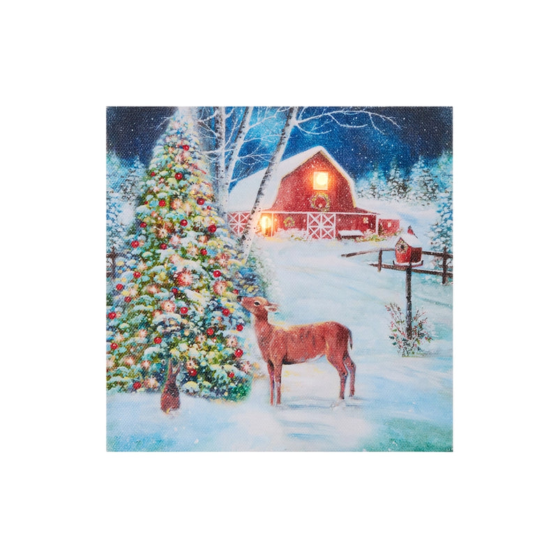 Country Christmas Mini Lit Print