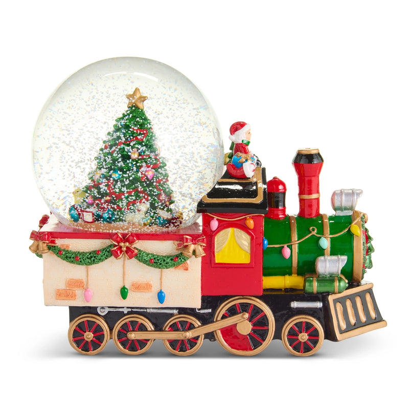 Animated Musical Train Water Globe