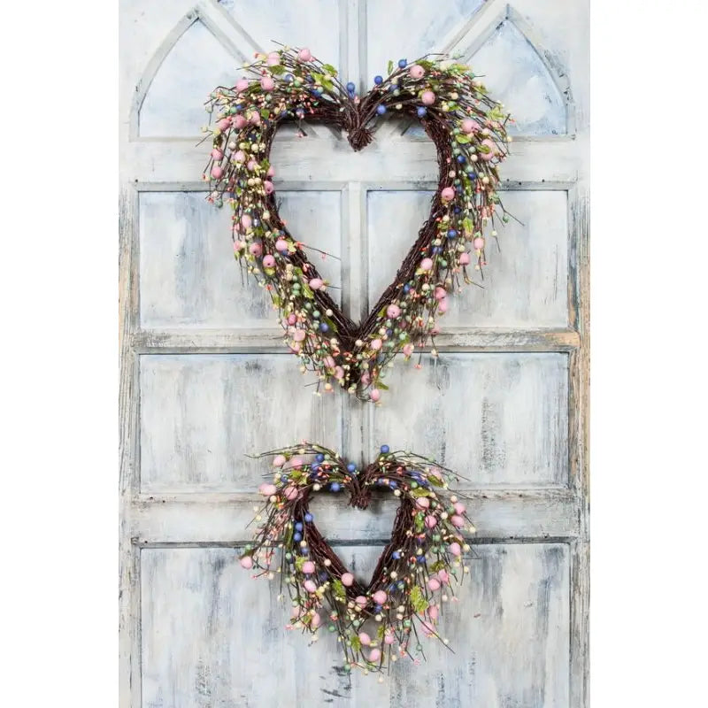 Heart Shaped Wreath On Twig Base