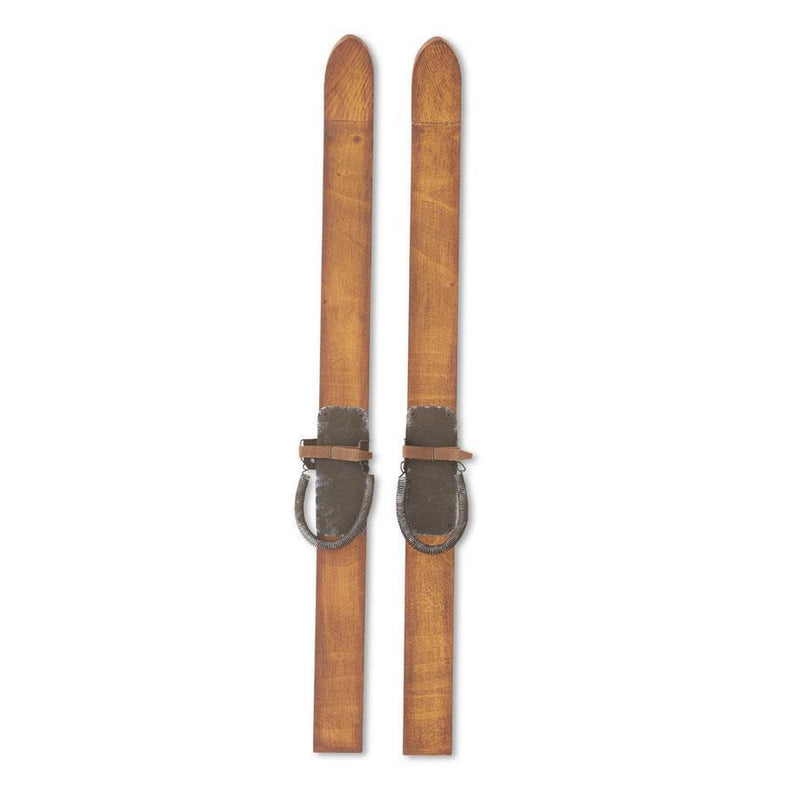 Pair of Decorative Wooden Skis