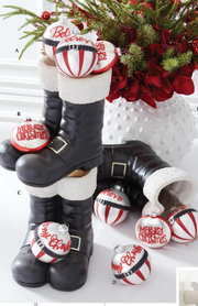 Black Santa Boot Planter