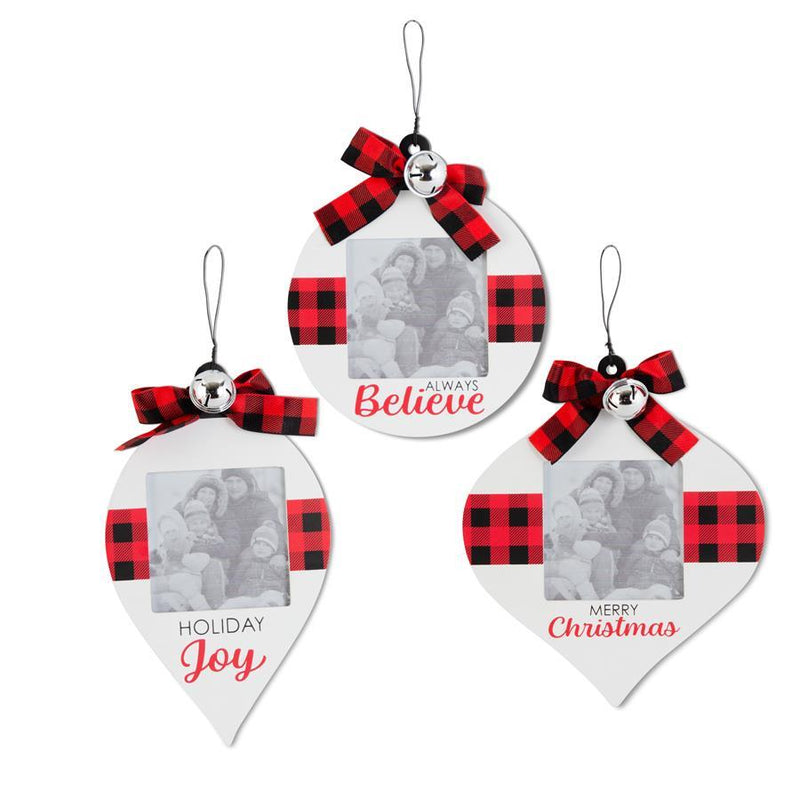 Black, White, and Red, Photo Frame Ornaments