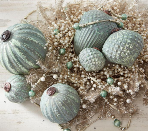 Glass Bead Garland In Box - 2 Colors