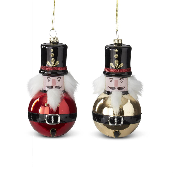 Glass Soldier Ornaments