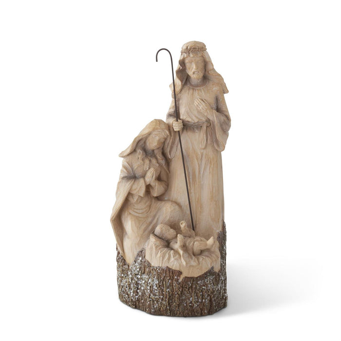 Woodgrain LED Nativity Scene