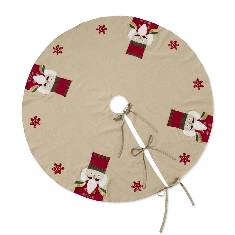 Tan Nutcracker Tree Skirt
