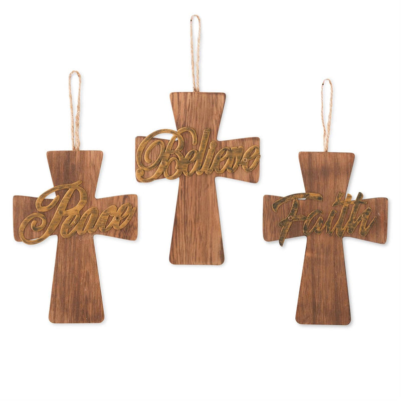 Wooden Cross Ornaments
