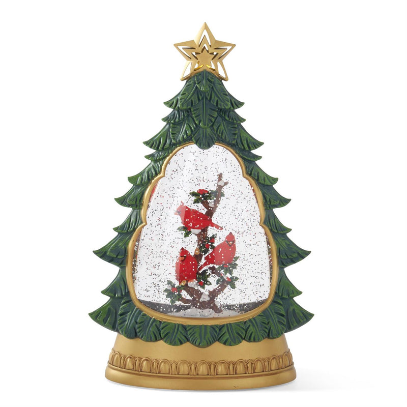 Spinning Water LED Snow Globe Christmas Tree