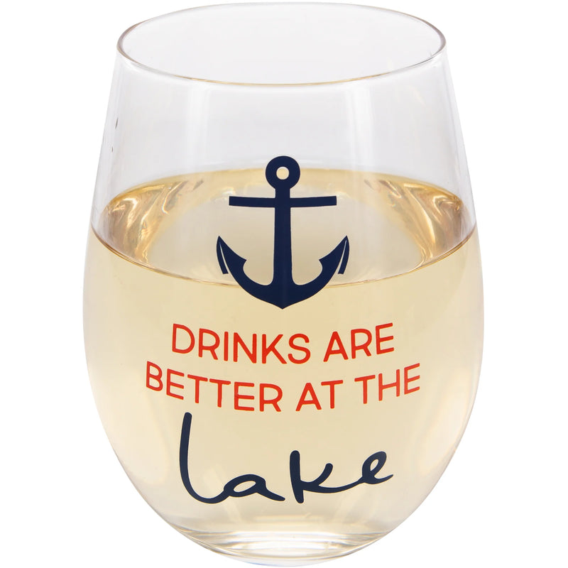 Better at the Lake Stemless Wine Glass