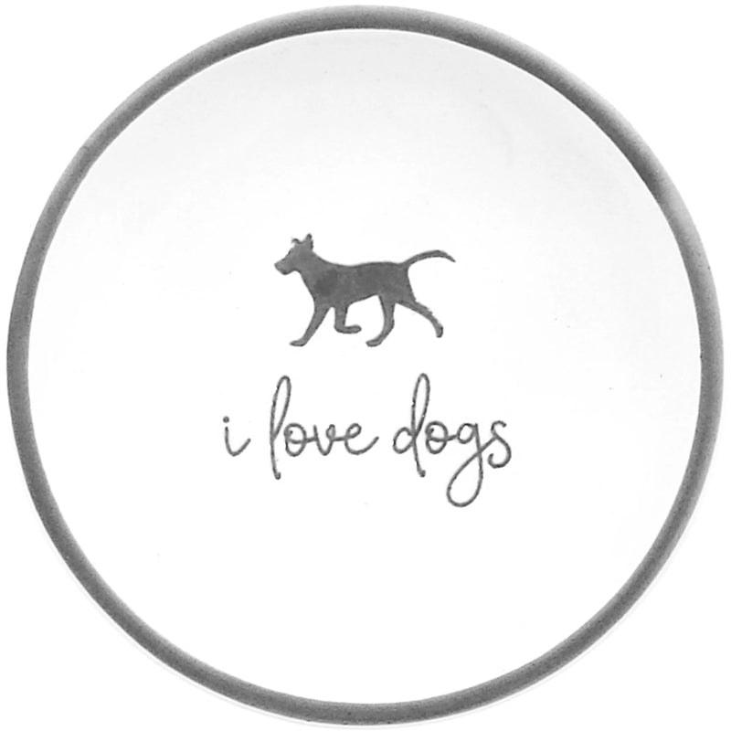 I Love Dogs Trinket Dish