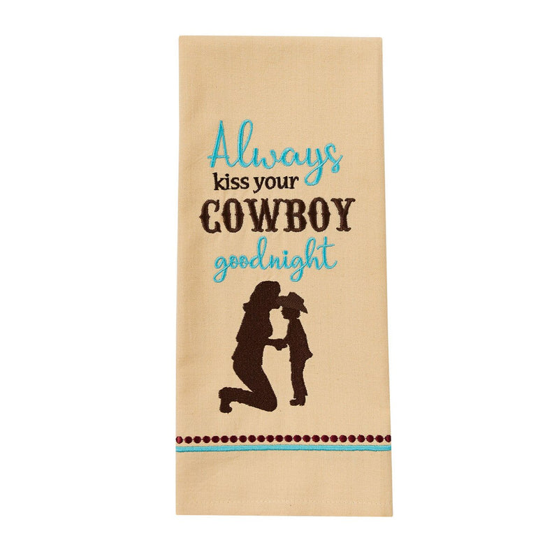 Kiss Your Cowboy Dish Towel