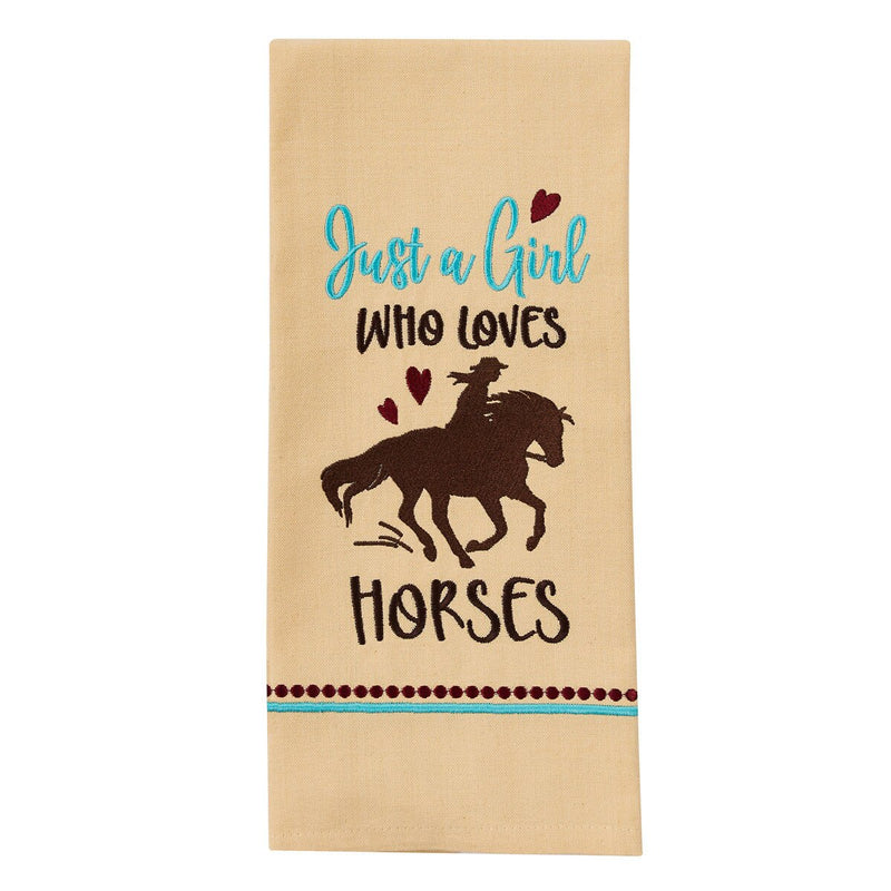 Just a Girl Tea Towel