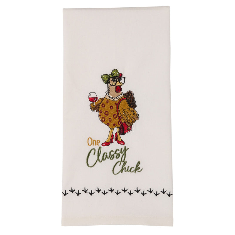 One Classy Chick Dish Towel