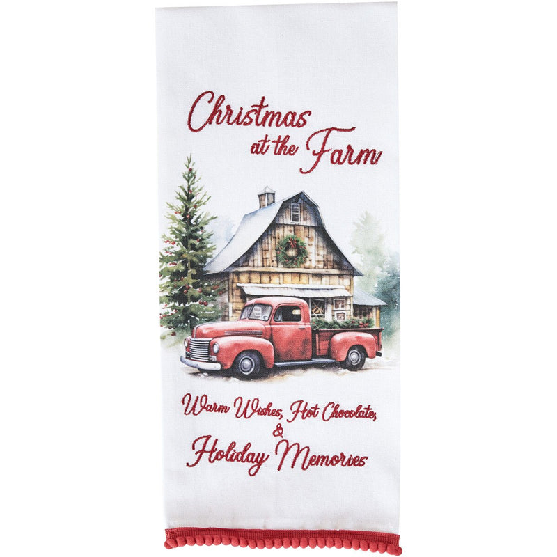 Christmas at the Farm Tea Towel