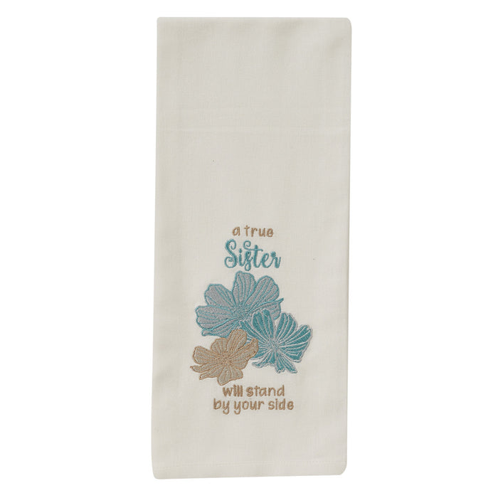 A True Sister Embroidered Dishtowel