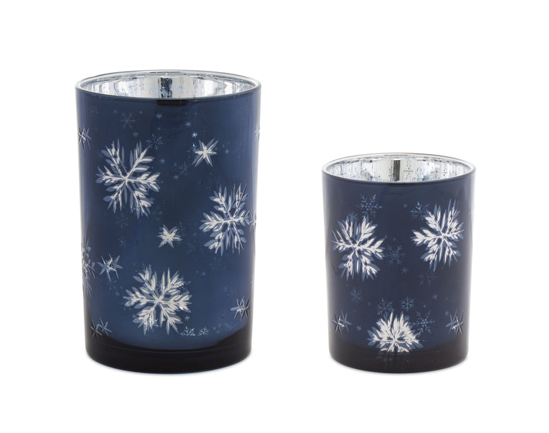 Snowflake Candle Holder Set