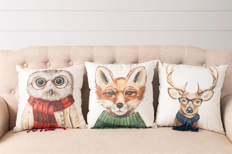 Cozy Critters Throw Pillows