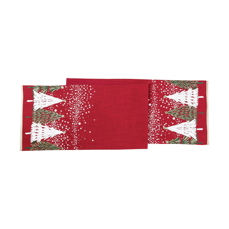 Snowy Trees Table Runner - 72"