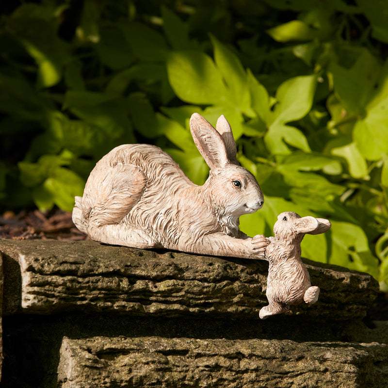 Rabbit with Bunny Shelf Sitter