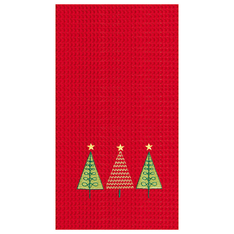 3 Trees Waffle Weave Kitchen Towel
