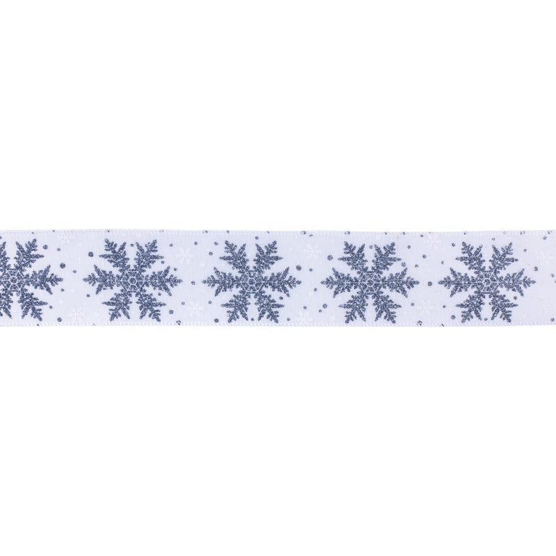 White and Blue Decorative Ribbon