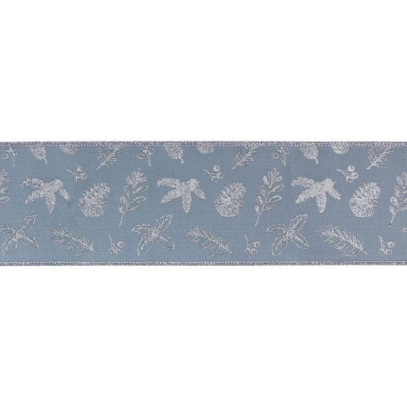 Blue Grey Decorative Ribbon