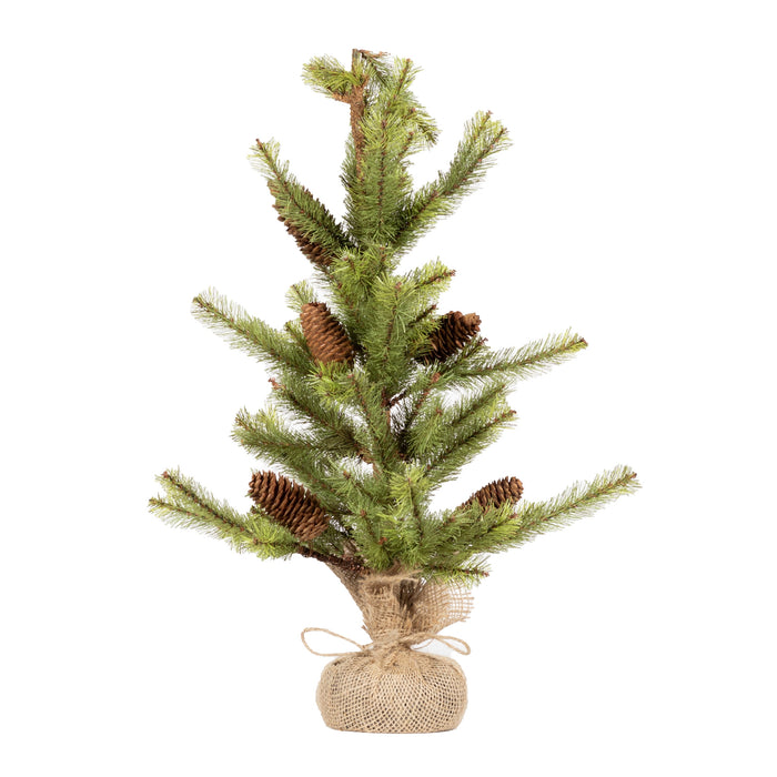 Pine Tree with Burlap Base