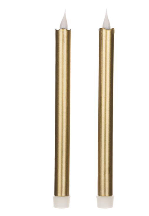 Simplux LED Taper Candles - Set of 2 - 2 Colors