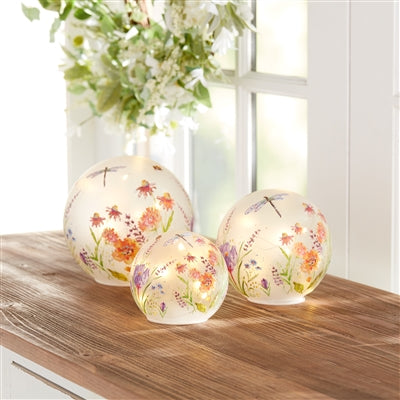 Summer Floral Globe Set