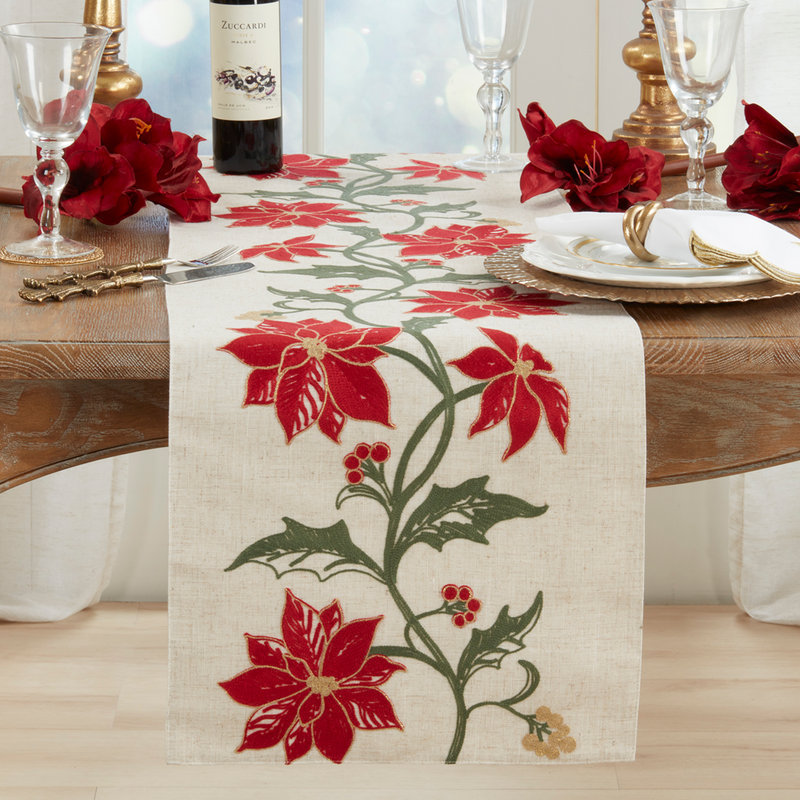 Poinsettia Runner - 70"