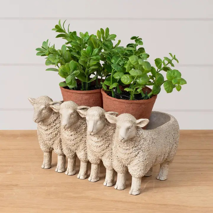 Group of Lambs Planter