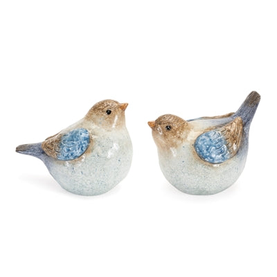 Blue and Grey Bird Figurines -2 Styles