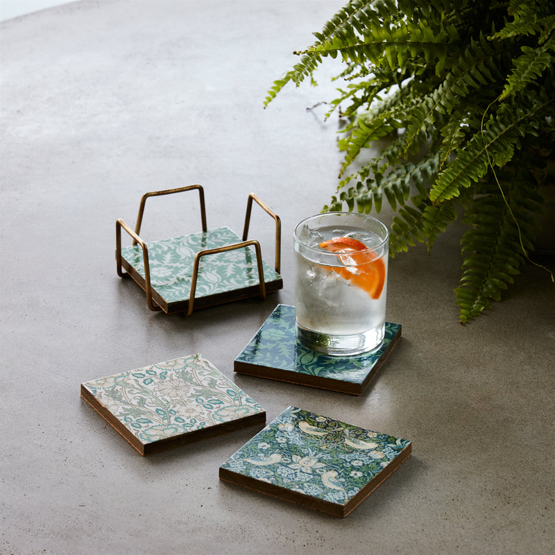 Coasters with Holder Set