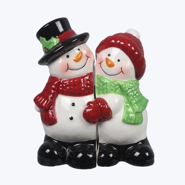 Snowman Salt and Pepper Shaker Set