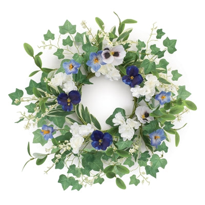 Petunia and Pansy Wreath